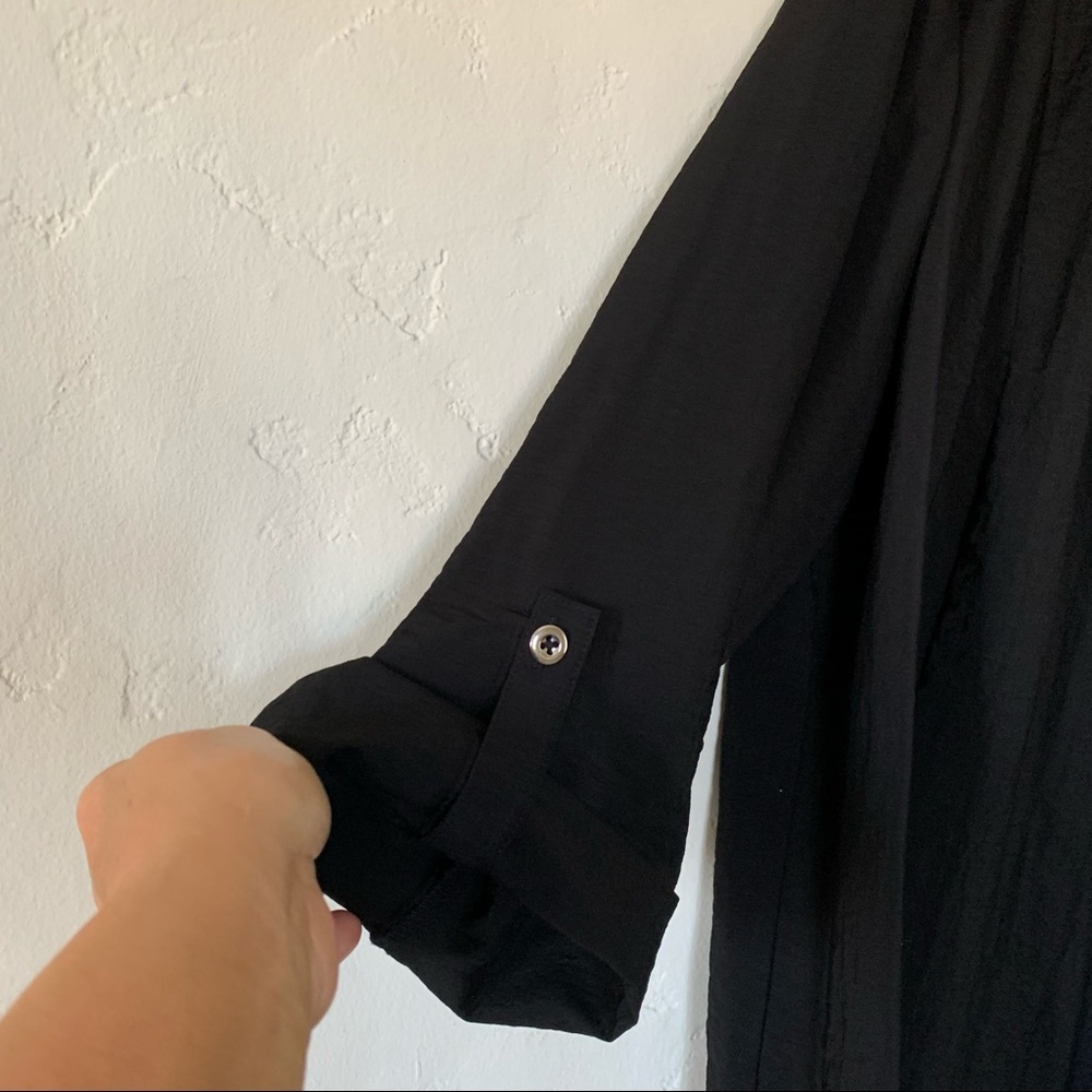 Chico’s black blazer with rollup sleeves Size XL / 16 - Picture 6 of 10